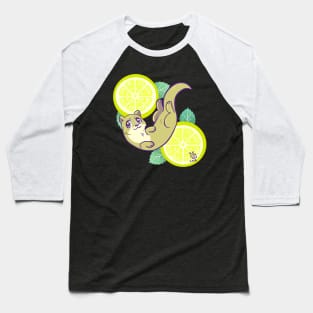 Lemon Otter Splash Baseball T-Shirt